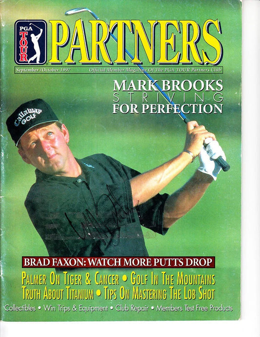 Mark Brooks autographed 1997 PGA Tour Partners magazine - AutographsForSale.com
