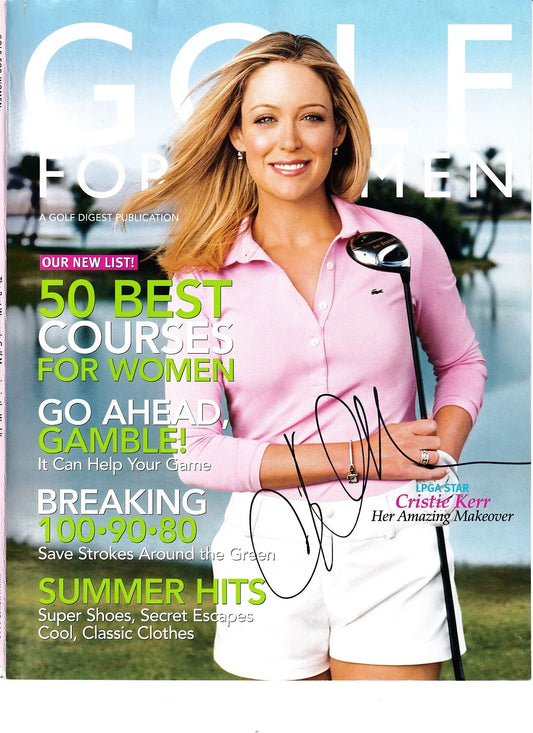 Cristie Kerr autographed 2005 Golf for Women magazine cover - AutographsForSale.com