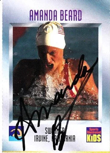 Amanda Beard autographed 1997 Sports Illustrated For Kids Swimming Rookie Card - AutographsForSale.com