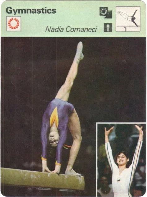 Nadia Comaneci 1977 Sportscaster gymnastics Rookie Card - AutographsForSale.com