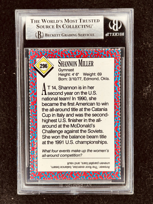 Shannon Miller autographed 1991 Sports Illustrated for Kids Rookie Card BAS slabbed - AutographsForSale.com