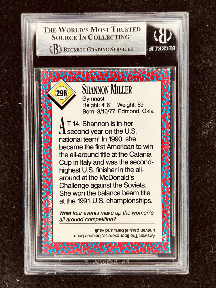 Shannon Miller autographed 1991 Sports Illustrated for Kids Rookie Card BAS slabbed - AutographsForSale.com