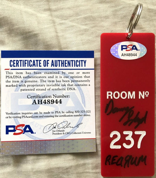 Danny Lloyd signed Shining movie Room 237 key fob w/ REDRUM PSA/DNA - AutographsForSale.com