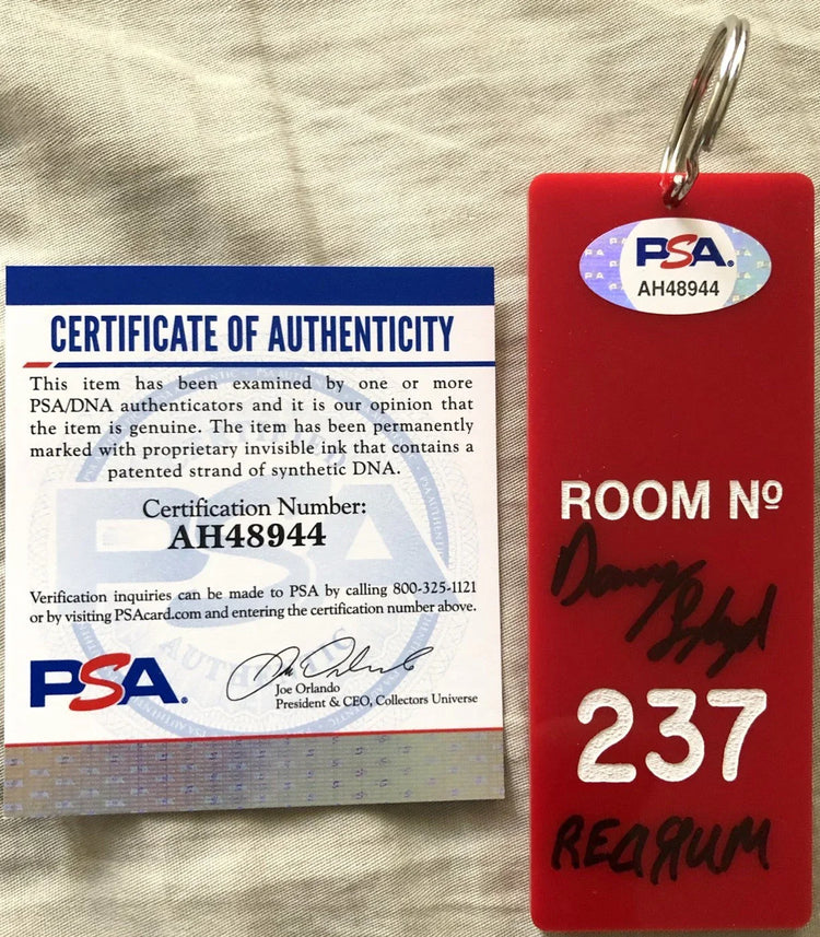 Danny Lloyd signed Shining movie Room 237 key fob w/ REDRUM PSA/DNA - AutographsForSale.com