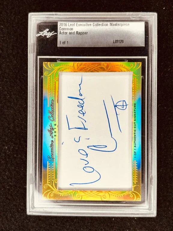 Common 2016 Leaf Masterpiece Cut Signature certified signed card 1/1 JSA - AutographsForSale.com