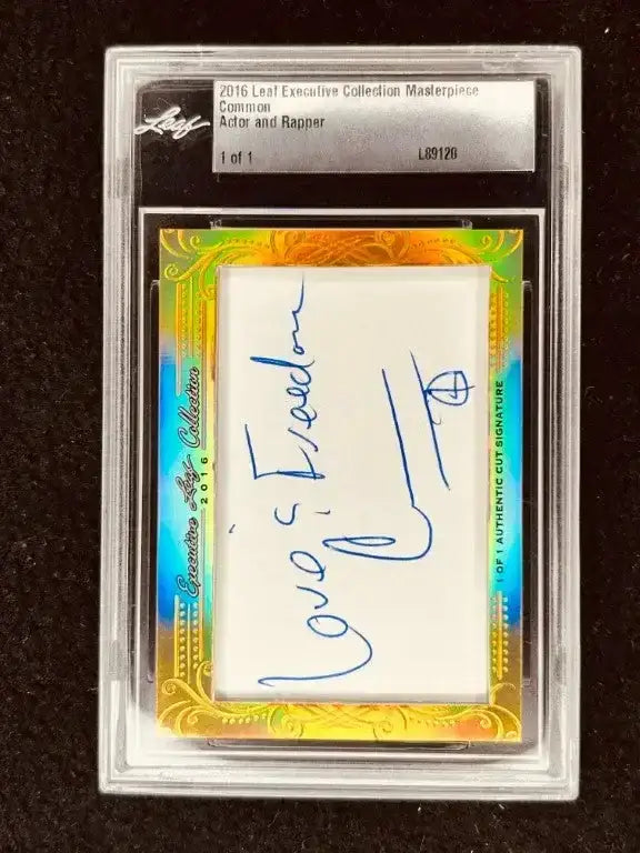 Common 2016 Leaf Masterpiece Cut Signature certified signed card 1/1 JSA - AutographsForSale.com