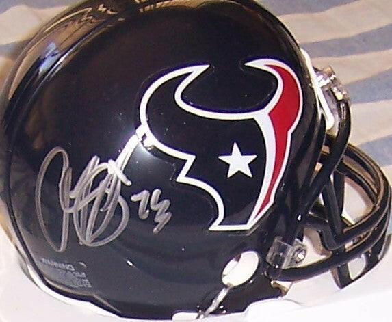 Arian Foster autographed Houston Texans mini helmet JSA - AutographsForSale.com