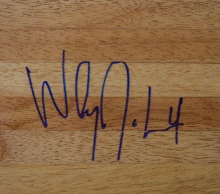 Wesley Johnson signed 6x6 basketball hardwood floor Syracuse - AutographsForSale.com