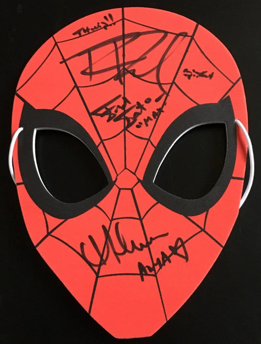 Spider-Man Animated Series cast signed 2017 SDCC mask Robbie Daymond - AutographsForSale.com