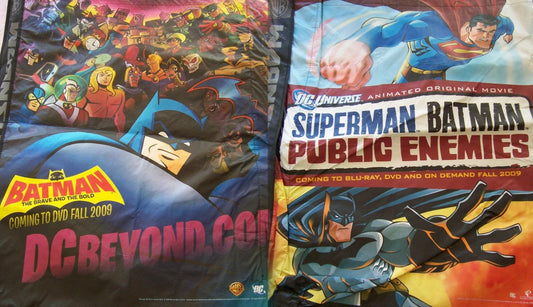 Batman Brave Bold Superman Batman Public Enemies 2009 SDCC tote bag - AutographsForSale.com