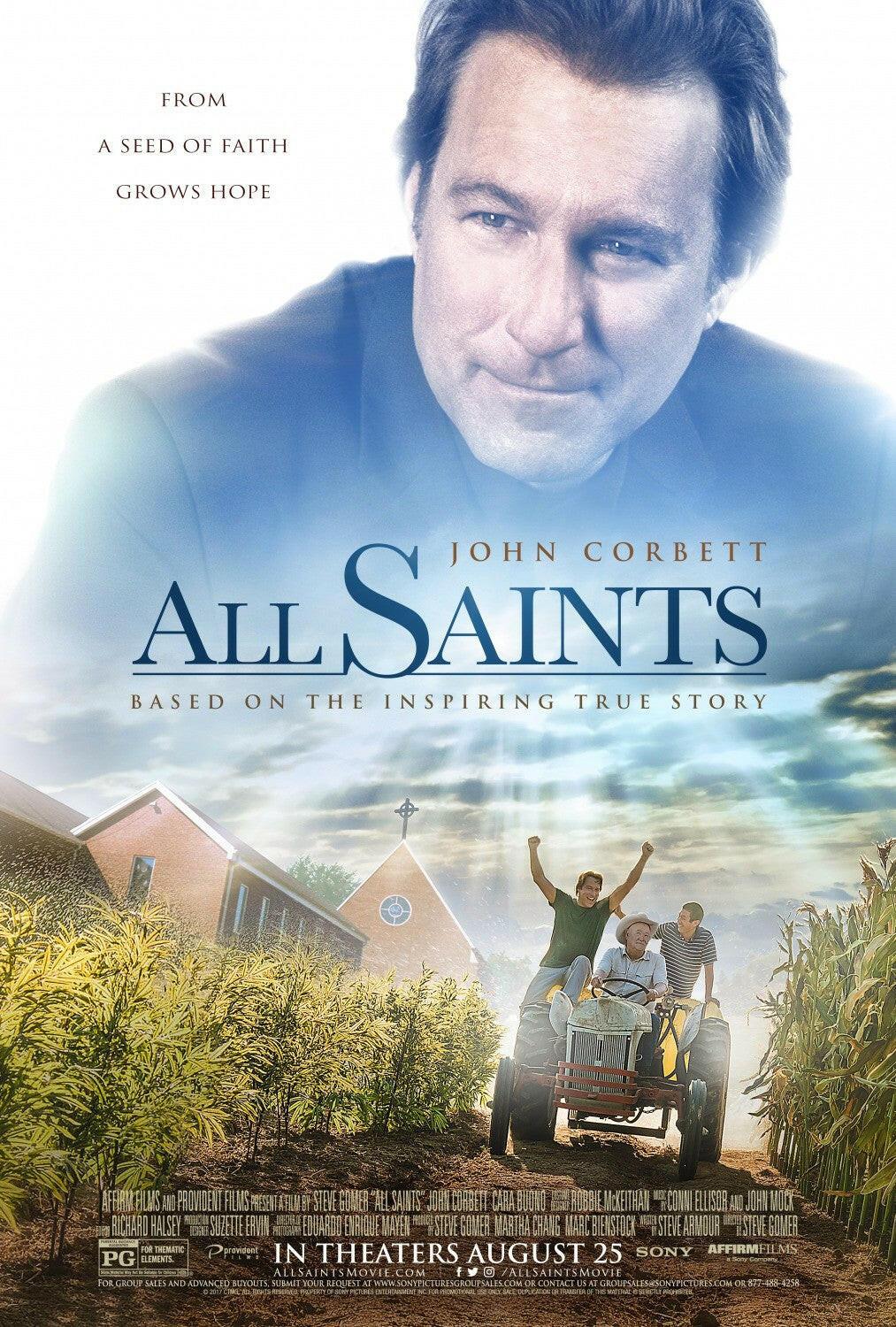 All Saints mini Heavy Paper 2017 movie poster John Corbett - AutographsForSale.com