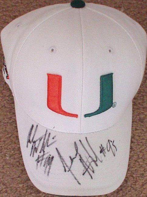 Jerome McDougle Andrew Williams signed Miami Hurricanes cap - AutographsForSale.com