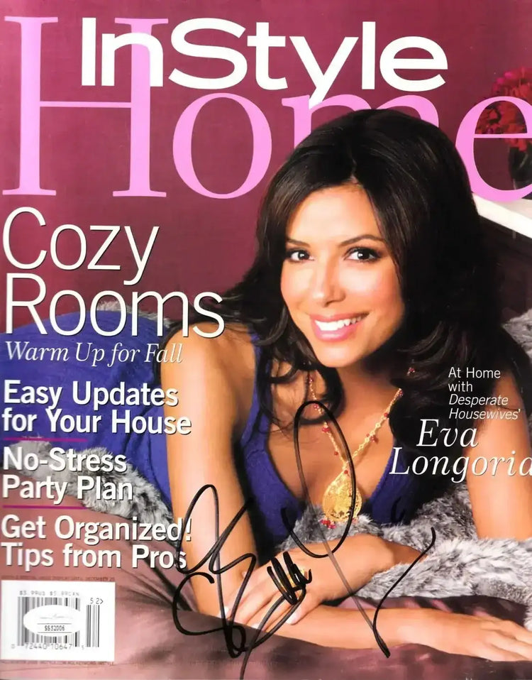 Eva Longoria autographed 2005 In Style Home magazine JSA - AutographsForSale.com