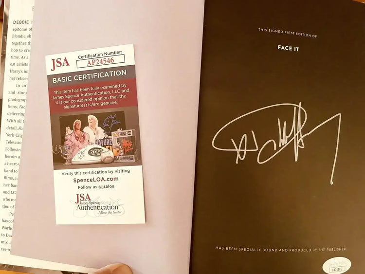 Debbie Harry signed Face It signed edition book JSA Blondie - AutographsForSale.com