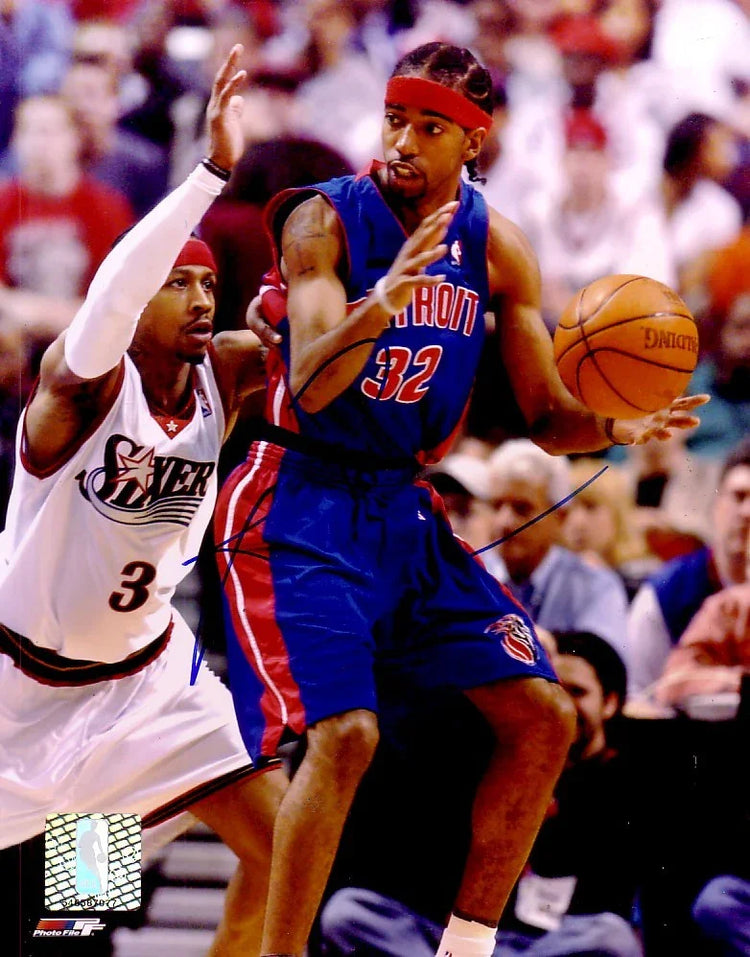 Richard (Rip) Hamilton signed Detroit Pistons 8x10 photo - AutographsForSale.com