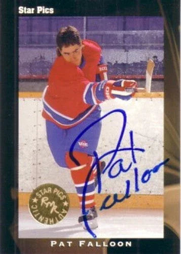 Pat Falloon certified autograph 1991 Star Pics hockey Draft Picks card - AutographsForSale.com