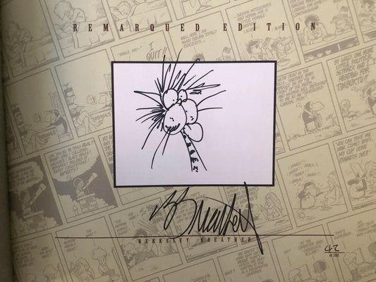 Berke Breathed autographed Bloom County Complete Library Volume 3 book (Bill the Cat remarqued) #42/100 - AutographsForSale.com
