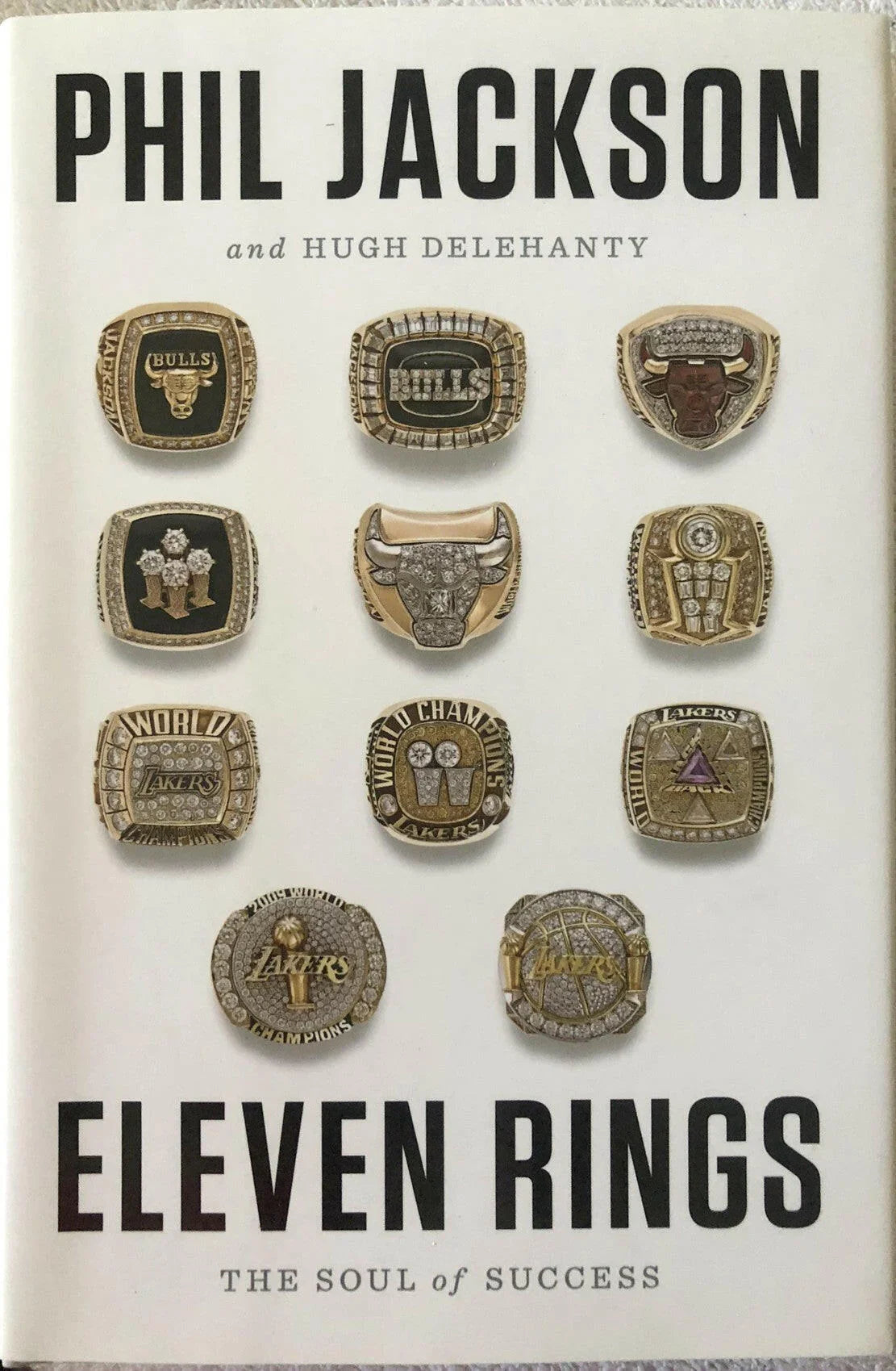 Phil Jackson autographed Eleven Rings book JSA Bulls Lakers - AutographsForSale.com