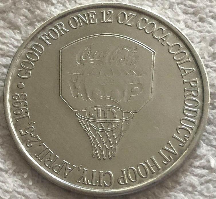 1993 NCAA basketball tournament Final 4 New Orleans Coca-Cola Hoop City Coin - AutographsForSale.com