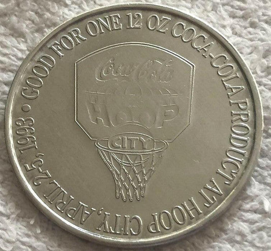 1993 NCAA basketball tournament Final 4 New Orleans Coca-Cola Hoop City Coin - AutographsForSale.com