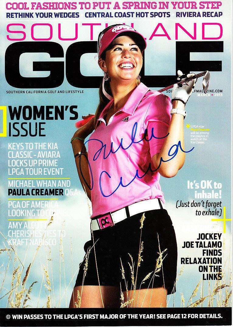 Paula Creamer autographed 2013 Southland golf LPGA magazine - AutographsForSale.com