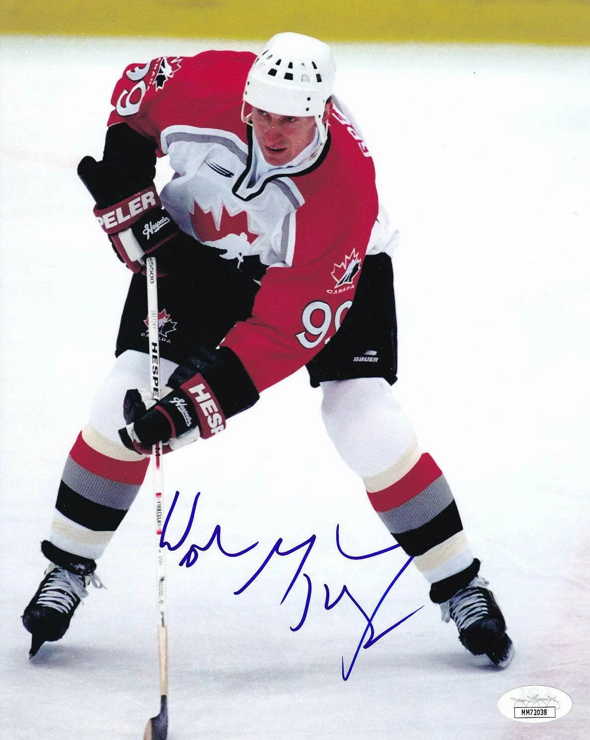 Wayne Gretzky autographed team Canada 8x10 photo JSA - AutographsForSale.com