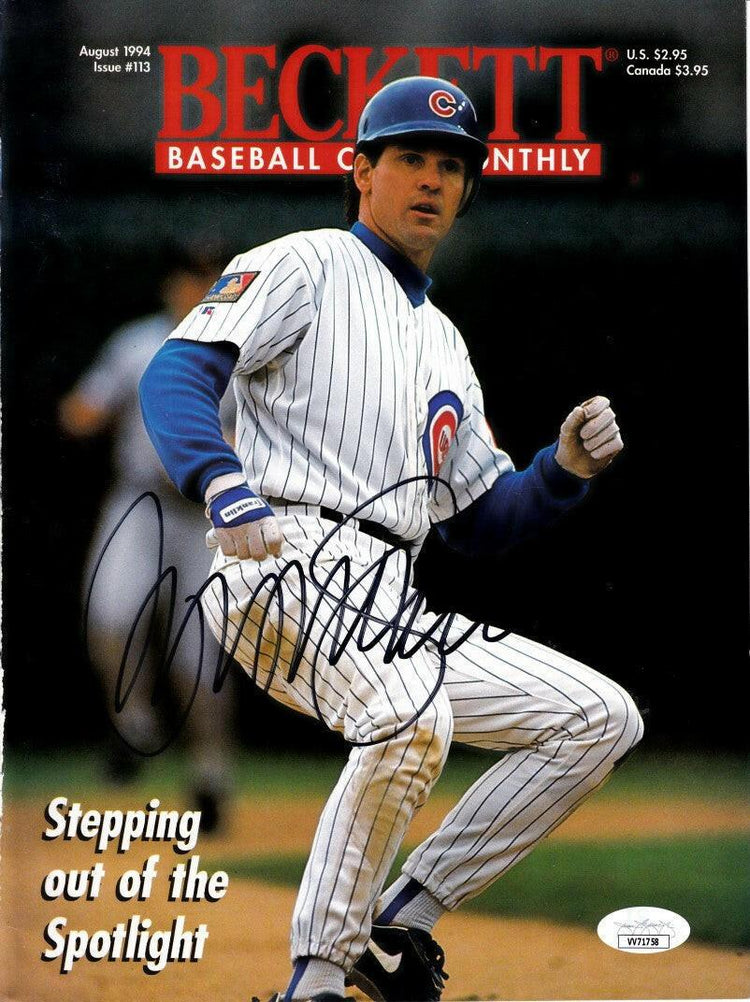 Ryne Sandberg signed Cubs 1994 Beckett Baseball cover JSA - AutographsForSale.com