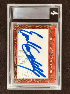 Darrell Royal Earl Campbell 2018 Leaf Masterpiece Cut Signature card 1/1 JSA Texas Longhorns - AutographsForSale.com