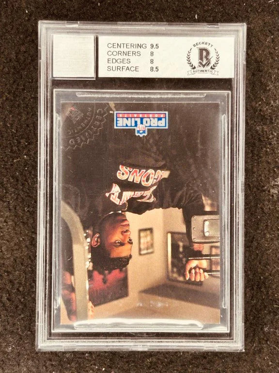 Deion Sanders certified signed Atlanta Falcons 1992 Pro Line card BAS BGS 8 - AutographsForSale.com