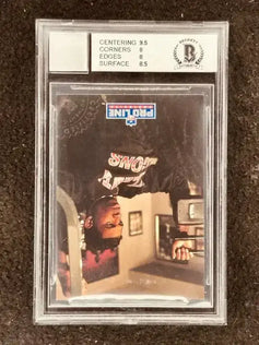 Deion Sanders certified signed Atlanta Falcons 1992 Pro Line card BAS BGS 8 - AutographsForSale.com