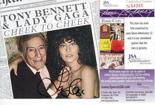 Lady Gaga autographed Cheek to Cheek CD booklet JSA - AutographsForSale.com