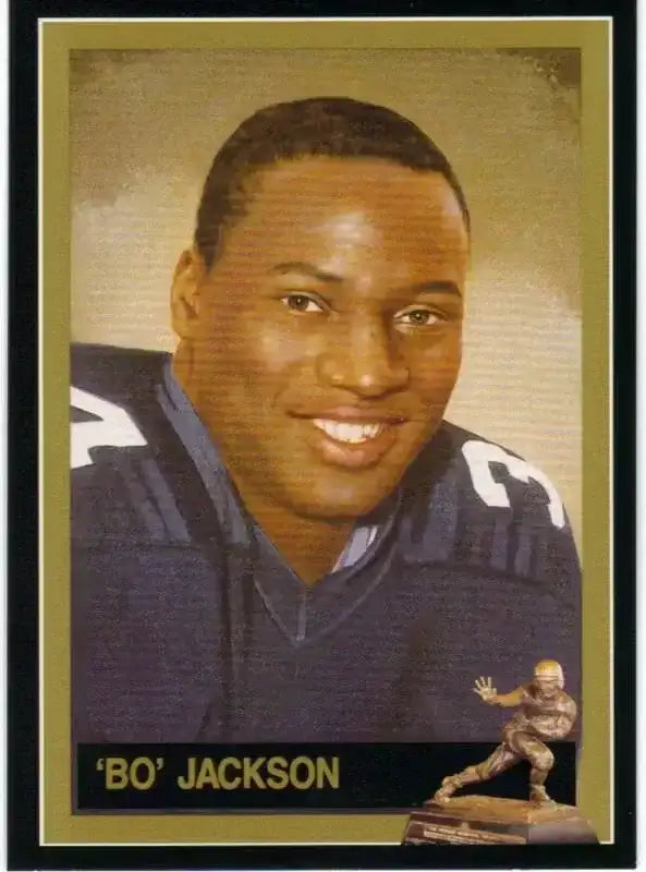 Bo Jackson Auburn Tigers 1985 Heisman Trophy Winner card - AutographsForSale.com