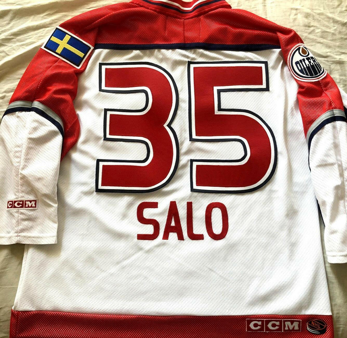 Tommy Salo 2000 NHL All-Star Edmonton Oilers CCM jersey NEW - AutographsForSale.com