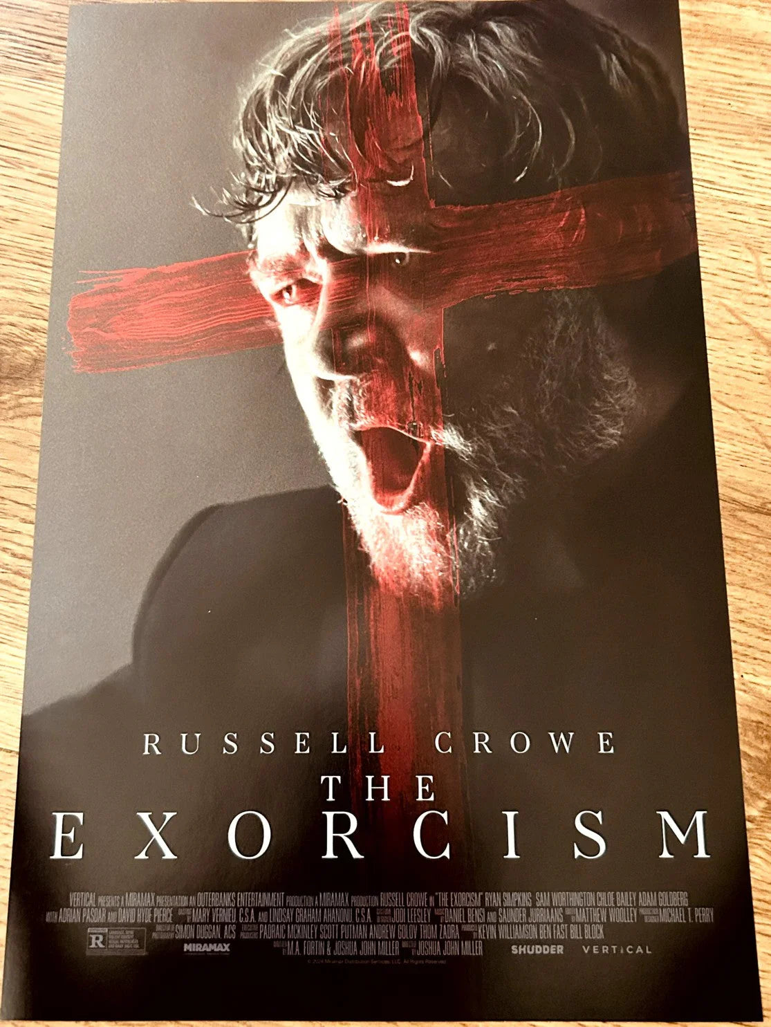 The Exorcism 2024 mini 11x17 movie poster (Russell Crowe) - AutographsForSale.com