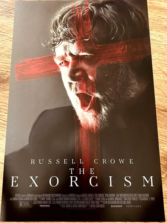 The Exorcism 2024 mini 11x17 movie poster (Russell Crowe) - AutographsForSale.com