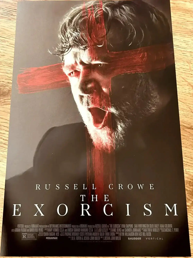 The Exorcism 2024 mini 11x17 movie poster (Russell Crowe) - AutographsForSale.com
