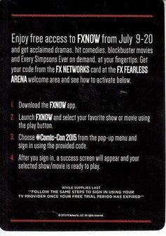 American Horror Story Hotel 2015 SDCC exclusive Fxnow promo card Rare - AutographsForSale.com