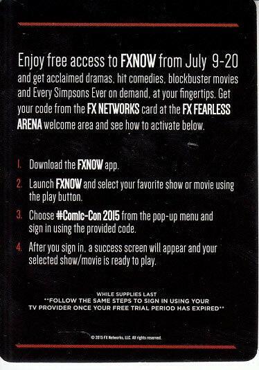 American Horror Story Hotel 2015 SDCC exclusive Fxnow promo card Rare - AutographsForSale.com