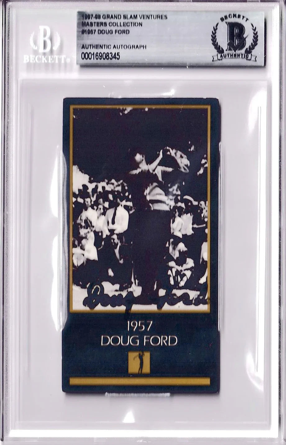 Doug Ford autographed 1957 Masters Champion golf card BAS - AutographsForSale.com