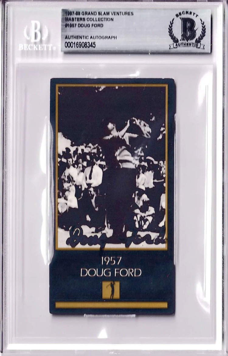 Doug Ford autographed 1957 Masters Champion golf card BAS - AutographsForSale.com