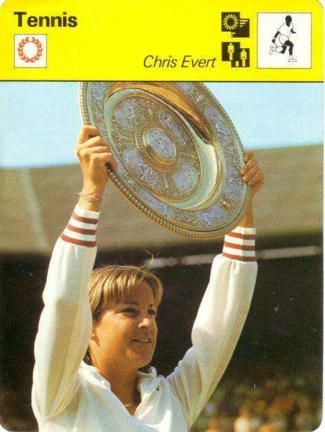 Chris Evert 1977 Sportscaster tennis Rookie Card - AutographsForSale.com