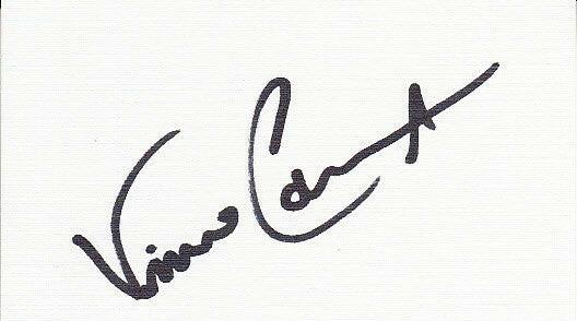 Vince Coleman signed blank business card St Louis Cardinals - AutographsForSale.com