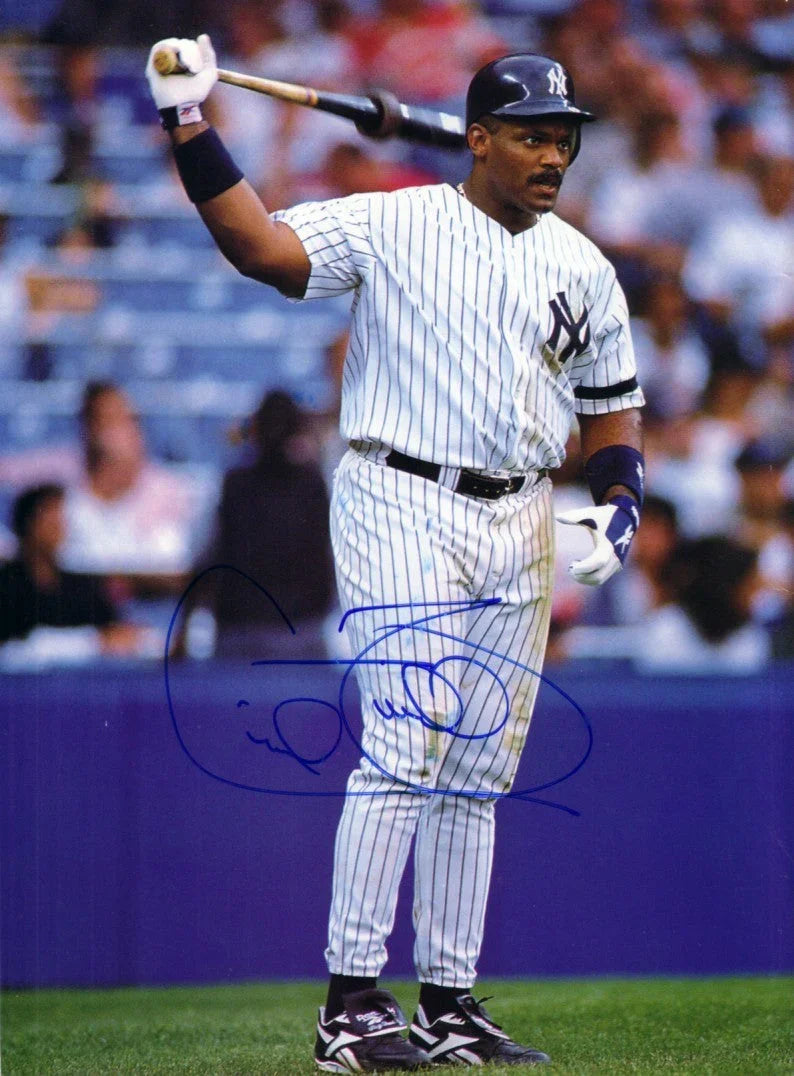 Cecil Fielder signed NY Yankees Beckett Baseball magazine cover photo - AutographsForSale.com