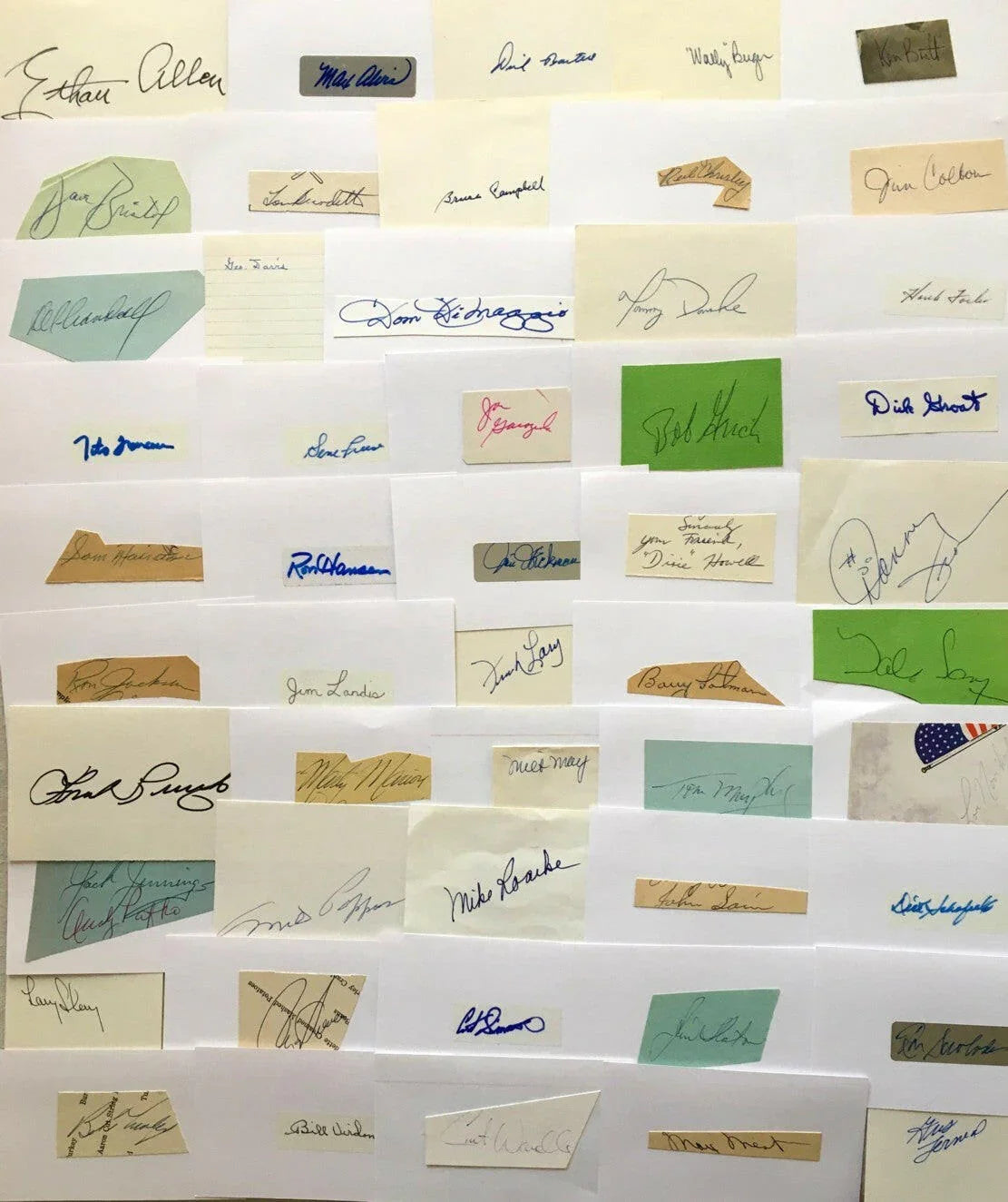 72 baseball autographs Bobby Bonilla Lew Burdette Bob Grich Dick Groat Marty Marion Andy Pafko Johnny Sain - AutographsForSale.com