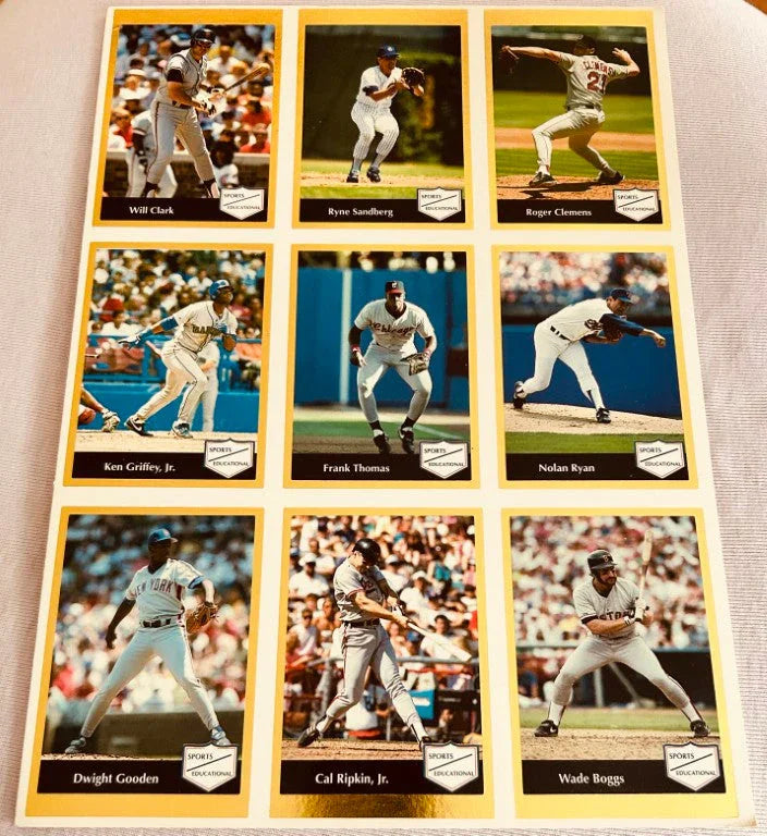 Ken Griffey Bo Jackson Cal Ripken Nolan Ryan 1991 Sports Educational 18 card set - AutographsForSale.com