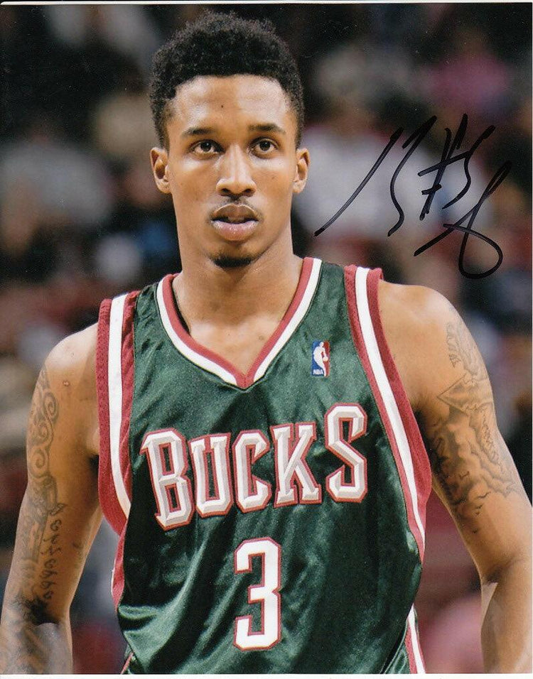 Brandon Jennings autographed Milwaukee Bucks 8x10 photo - AutographsForSale.com