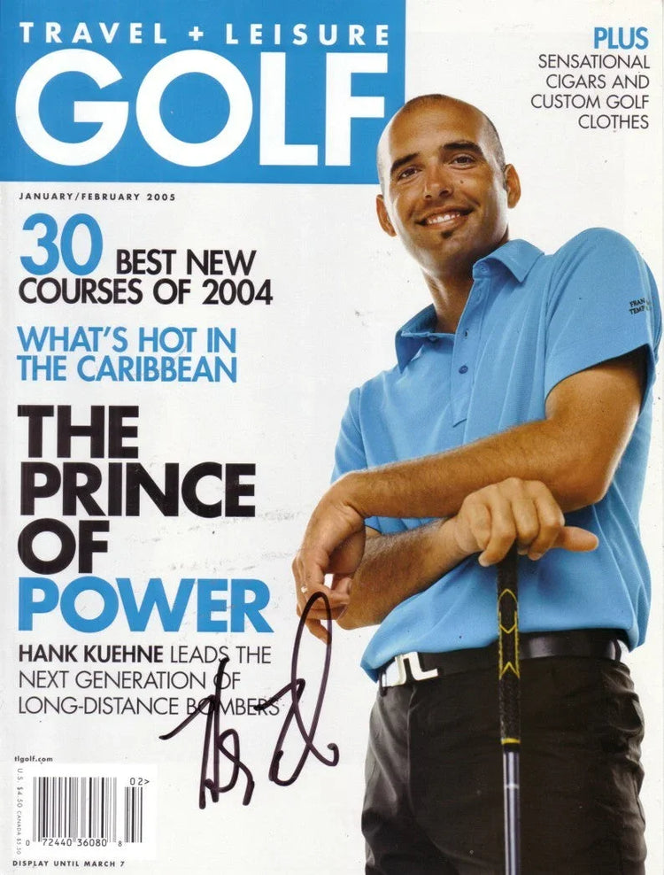 Hank Kuehne autographed 2005 Travel & Leisure Golf cover - AutographsForSale.com
