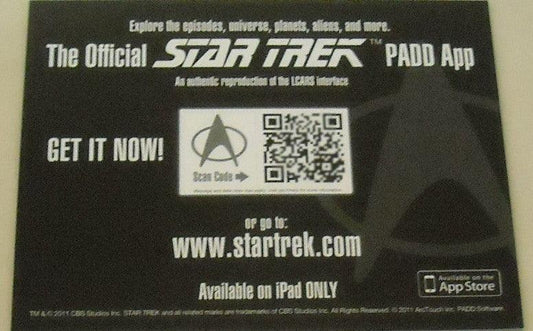 Star Trek Next Generation 2012 SDCC lenticular 4x5 card - AutographsForSale.com