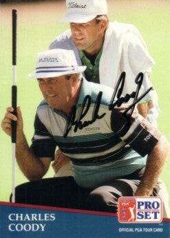 Charles Coody autographed 1991 Pro Set golf card - AutographsForSale.com