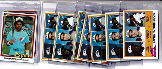 9 Tim Raines 1981 Donruss Topps Rookie Cards Montreal Expos - AutographsForSale.com
